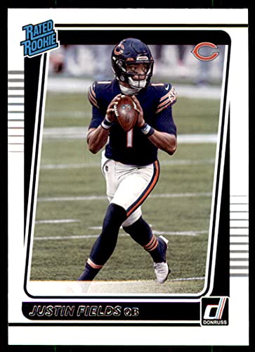 2021 Panini Donruss Football RATED ROOKIE #254 Justin Fields Chicago Bears
