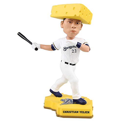 Christian Yelich Milwaukee Brewers Cheesehead Hat Special Edition Bobblehead MLB