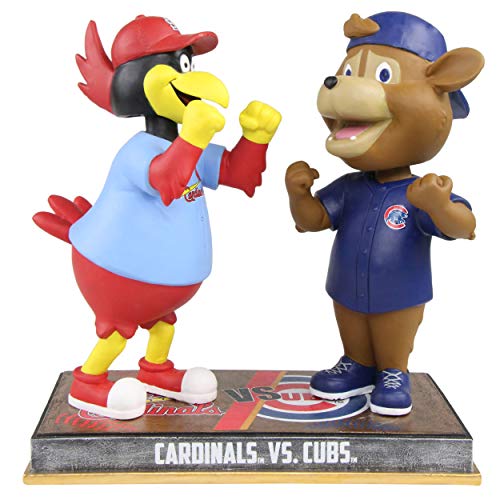 Fredbird and Clark Cub St. Louis Cardinals & Chicago Cubs Rivalry Bobblehead MLB
