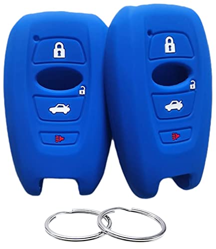 REPROTECTING Silicone Rubber Key Fob Cover Compatible with 2014-2021 Subaru Ascent BRZ Crosstrek Forester Impreza Legacy Outback WRX WRX STI XV Crosstrek YQ14AHC 1551A-14AHC 88835-CA310 HYQ14AHK