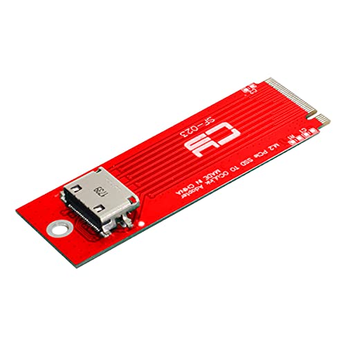 Cablecc PCI-E 3.0 M.2 M-Key to Oculink SFF-8612 SFF-8611 Host Adapter for PCIe Nvme SSD 2260