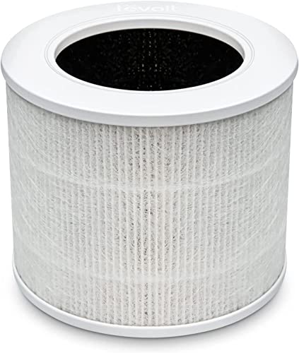 LEVOIT Core Mini Air Purifier Replacement Filter, 3-in-1 HEPA, High-Efficiency Activated Carbon, Core Mini-RF, 1 Pack, White