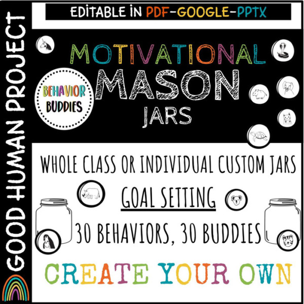 Behavior Buddies: Motivational Mason Jars | Positive Reinforcement