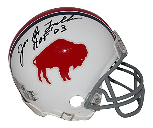Joe Delamielleure Signed Buffalo Bills 1965 TB Mini Helmet HOF BAS