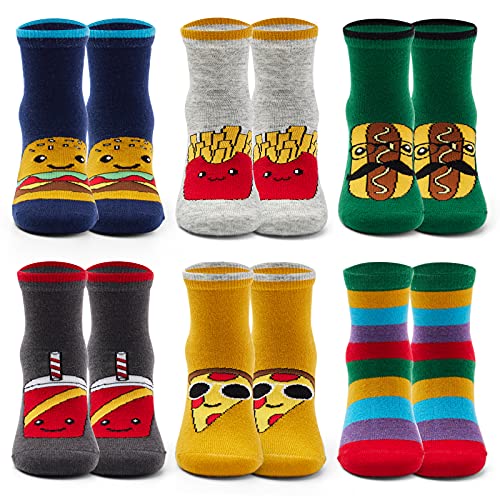 Big Boys Wool Socks Kids Winter Warm Socks Thicken Thermal Crew Socks for Boys 6 Pairs Size 8-10 Years