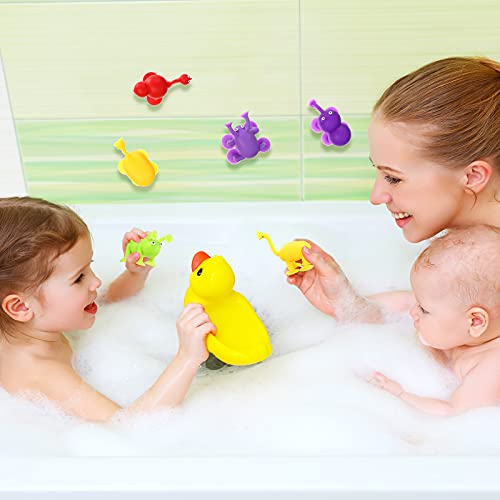 24 Pieces Silicone Suction Toys Building Blocks Suction Toy Bath Suction Toys Animal Shape Sucker Toys with Storage Bag for Stress Release Interactive Game | The Storepaperoomates Retail Market - Fast Affordable Shopping