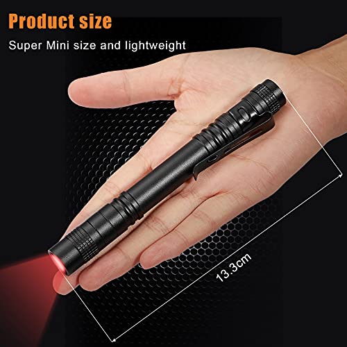 4 Pieces Red Light Flashlight Red LED Flashlight Red Light Pen Light Flashlight Super Bright Red Flashlight Red Torch for Astronomy, Aviation, Night Observation and More | The Storepaperoomates Retail Market - Fast Affordable Shopping