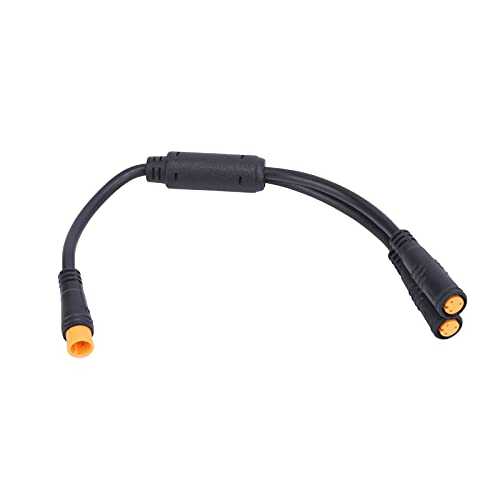 Ladieshow Waterproof Y Splitter 1T2 Cable with 3 Pin Connector Replacement for BAFANG BBS01/BBS02/BBSHD Shift Sensor Brake Accessories