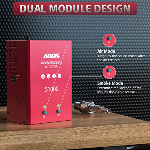 ANCEL S1000 Automotive Evap Smoke Machine, Leak Detector with Air and Smoke Dual-Modes, 12V Car Pipe Vacuum Leakage Tester for Motorcycle Car Light Truck Boat | The Storepaperoomates Retail Market - Fast Affordable Shopping