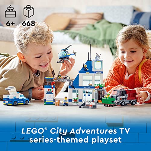 LEGO City Police Station 60316 Building Toy Set for Kids, Boys, and Girls Ages 6+ (668 Pieces) | The Storepaperoomates Retail Market - Fast Affordable Shopping