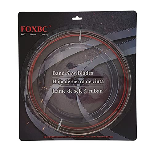FOXBC 62 Inch Bandsaw Blades, 62″ x 1/2″ x 24 TPI Metal Cutting Fits Craftsman, Delta, POWERTEC, Ryobi, Wen, Skil 9″ Bandsaw