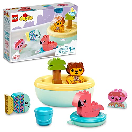 LEGO DUPLO My First Bath Time Fun: Floating Animal Island 10966 Building Toy Set for Kids, Toddler Boys and Girls Ages 18mos+ (20 Pieces)