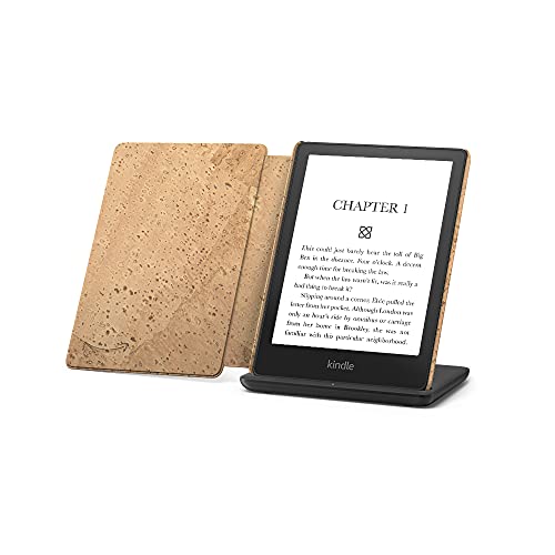 Kindle Paperwhite Signature Edition Essentials Bundle including Kindle Paperwhite Signature Edition – Wifi, Without Ads, Amazon Cork Cover, and Wireless charging dock
