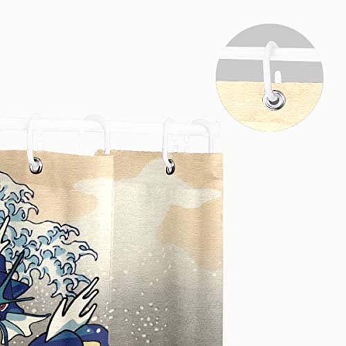 Vnurnrn Shower Curtain with Hooks – 72×72 inch Water Resistant Standard Shower Bath Curtain for Bathroom, Shower, Bathtub Curtain Sets with 12 Hooks | The Storepaperoomates Retail Market - Fast Affordable Shopping