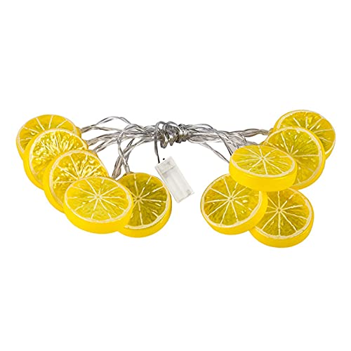 GEZICHTA 5ft 10LED Fruit S Tring Light Fruit Decor S Tring Night Light Fairy S Tring Lights(Lemon) free size