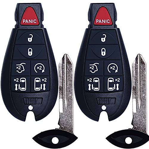 Key Fob Replacement Compatible for Chrysler Town and Country Dodge Grand Caravan 2008 2009 2010 2011 2012 2013 2014 2015 2016 2017 2018 2019 2020 Car Keyless Entry Remote Control M3N5WY783X IYZ-C01C