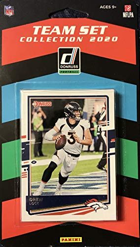 Denver Broncos 2020 Donruss Factory 12 Card Team Set with Von Miller, Peyton Manning, Jerry Jeudy Rated Rookie and 9 Other Cards