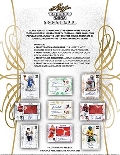 2021 Leaf Trinity Football box (FIVE Autograph cards/bx) | The Storepaperoomates Retail Market - Fast Affordable Shopping