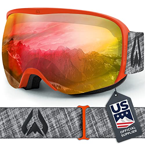 Wildhorn Cristo Ski Goggles OTG-100% UV Anti-Fog, Anti-Scratch-US Ski Team Official Supplier- Snow Goggles Men, Women & Youth