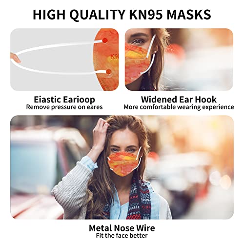 KN95 Face Mask 50 Packs – Individually Wrapped Safety Mask Multicolor Breathable Disposable KN95 Face Mask with Nose Bridge Clip,Filter Efficiency≥95% with Elastic Ear Loops for Men & Women | The Storepaperoomates Retail Market - Fast Affordable Shopping