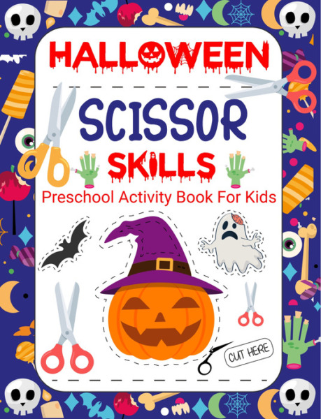 Halloween Scissor Skills Activity Book