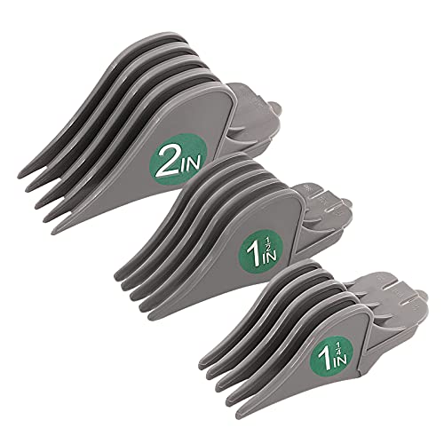 Clipper Guards, NO.16 NO.12 NO.10 Extra Long, Large Guide Comb Set Universal Attachment Combs Compatible with Wahl and Other Hair Clipper (Gray)