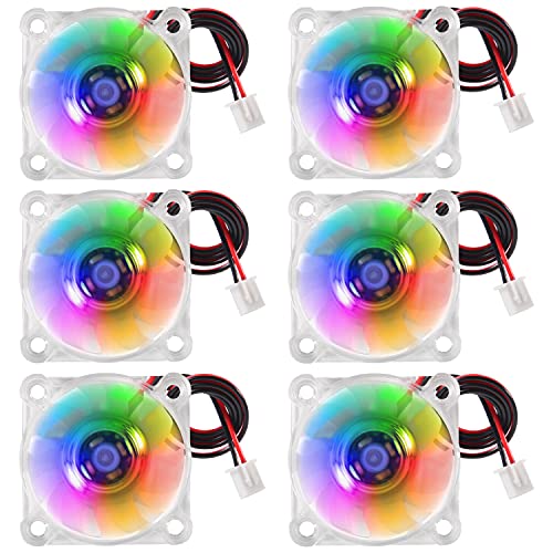 AEDIKO 6pcs 4010 Fan 3D Printer Fan DC 12V Mini Brushless Cooling Fan 40x40x10mm Hydraulic Bearing Fan RGB LED with 2 Pin Terminal for 3D Printer, DVR, PC,CPU | The Storepaperoomates Retail Market - Fast Affordable Shopping