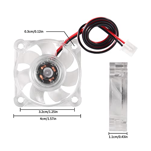 AEDIKO 6pcs 4010 Fan 3D Printer Fan DC 12V Mini Brushless Cooling Fan 40x40x10mm Hydraulic Bearing Fan RGB LED with 2 Pin Terminal for 3D Printer, DVR, PC,CPU | The Storepaperoomates Retail Market - Fast Affordable Shopping