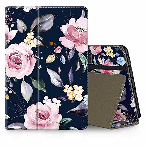 ANNAPRO Case for All-New Kindle Fire HD 10 Tablet (11th Generation 2021 Release) & HD 10 Plus Tablet 10.1″ – Slim Folding Stand Folio Cover with Auto Wake/Sleep and Hand Strap, Peony