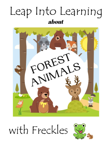 Forest Animals Themed Learning Packet