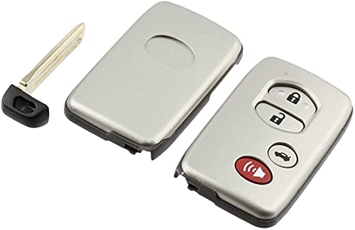 Key Fob Keyless Entry Smart Remote Shell Case & Pad fits Toyota