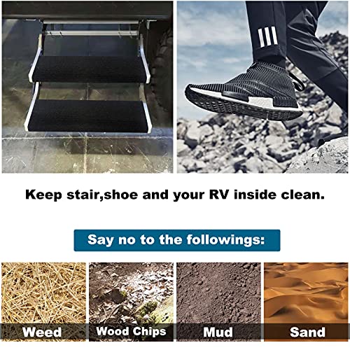 NEWFOM RV Step Rug Wraparound Radius Camper Stair Cover Trailer Step Carpet 23 Inch Wide RV Step Covers 23″ Width, 10-11″ Depth, 1pcs | The Storepaperoomates Retail Market - Fast Affordable Shopping