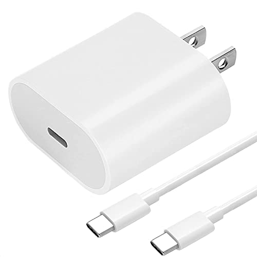 20W USB C Fast Charger with 10ft USB C to C Charging Cord for 2022/2021/2020/2018 iPad Pro 12.9 Gen 6/5/4/3, iPad Pro 11 Gen 4/3/2/1, iPad Air 5th/4th Generation, iPad 10th Generation, iPad Mini 6th