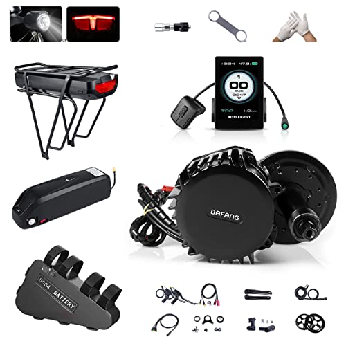 BAFANG BBS03 52V 1000W Mid Drive Motor Kit with 52V Lithium Ebike Battery BBS03 Electric Bike DIY Conversion Kits with Optional Ebike P860C Display