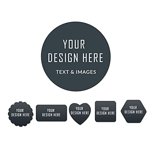 Inshoney Custom Stickers for Business Logo Personalized Label Stickers Customized 100,200pcs, 1″,1.5″,2″, 3″, 4″(Circle)