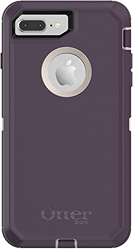 OtterBox Defender Series Case for iPhone 8 Plus & iPhone 7 Plus – Case Only – Non-Retail Packaging – Night Purple/Pale Beige