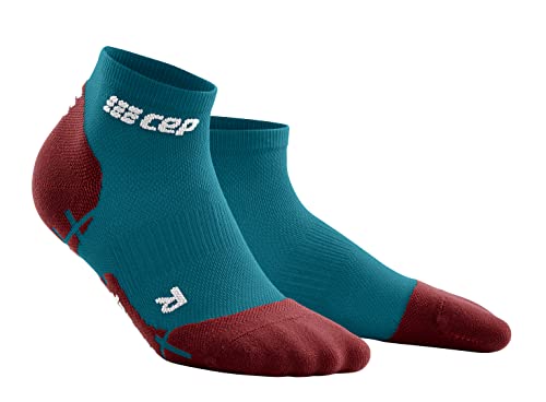 CEP Ultralight Low-Cut Socks Petrol/Dark Red, Men, IV