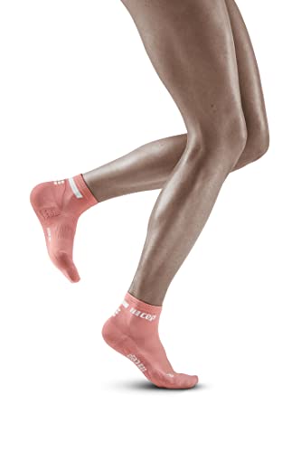 CEP Women’s Ankle Running Socks 4.0 | Performance Low Cut Compression Sock, Rose, Women, II