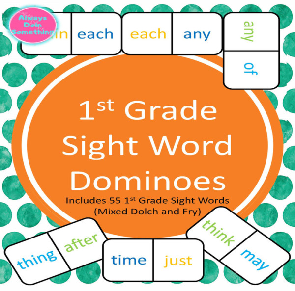 1st Grade Sight Word Dominoes