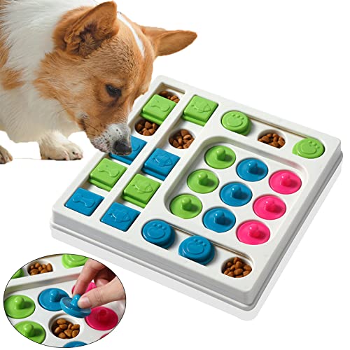 Smart Paws Interactive Pet Puzzle Toys , Level 2 Dog Slow Feeder ,Dog Puzzle Feeder,Rabbit Toy