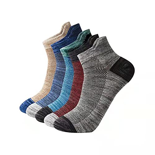 Gold Home men socks Breathable and odor-proof high stretch socks for men 5 Pairs, 8-11 (C-50)