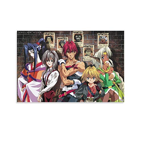 Anime Outlaw Star Canvas Art Poster and Wall Art Picture Print Modern Family Bedroom Decor Posters Gifts 20x30inch(50x75cm)