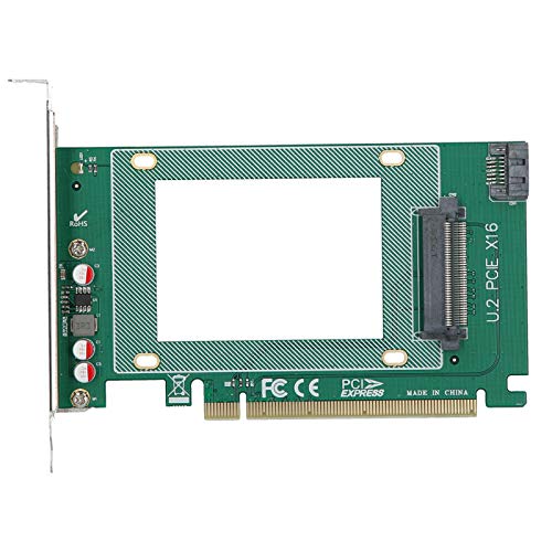 Adapter Card ST518 PCI-E X16 U.2 SFF-8639 2.5 inch NVMe SSD Electronic Component, Supports PCI Express X16 Channels, Compatible for Windows 10/8