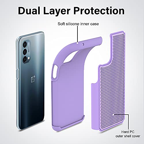 for OnePlus Nord N200 5G Case: Heavy Duty Shockproof Protective Phone Case 2 Tempered Glass Screen Protector Anti-Slip Textured Hard Cover + Soft Silicone Rubber Bumper, Military Armor Case – Purple | The Storepaperoomates Retail Market - Fast Affordable Shopping