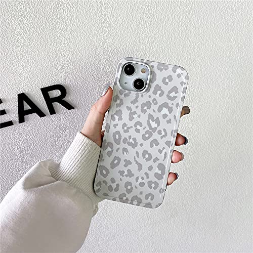 INS Cold Gray Leopard Print Soft Case for Apple iPhone 13 6.1“ with Fashion Frame Cute Design Skin Cellphone Accessories Protective Cover for iPhone 13 6.1 inch Cases | The Storepaperoomates Retail Market - Fast Affordable Shopping