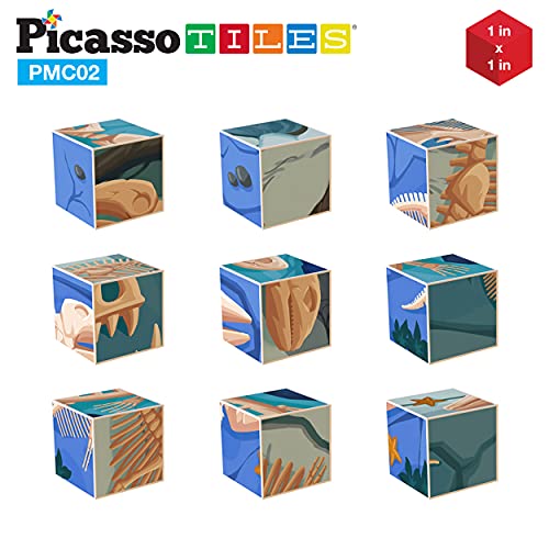 PicassoTiles 1” Magnetic Puzzle Cubes for Kids, 3D Sea Ocean Animal 63pcs Exploration Blocks, Kids Focus Learning & Stacking Toys, STEM Educational Preschool Toddler Classroom Activity, Boys Girls | The Storepaperoomates Retail Market - Fast Affordable Shopping