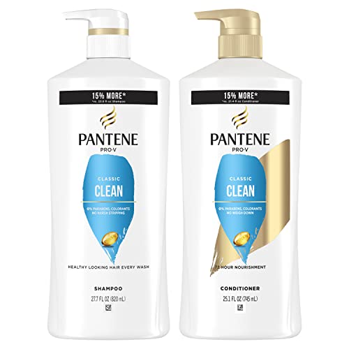 Pantene Shampoo, Conditioner and Hair Treatment Set, Classic Clean