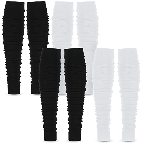 Vicenpal Leg Sleeves Football Calf Compression Sleeves for Men Boys Women Black, White