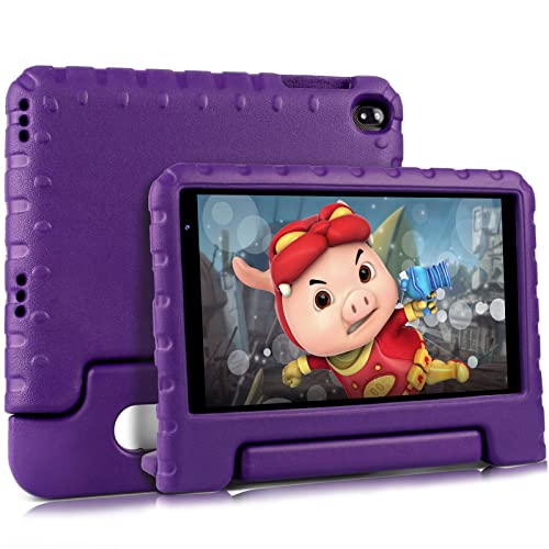WOZIFAN Kids Tablet 8 Inch, Android 11 Tablet for Kids, Eye Protection Screen, Parental Control, Educational Game, Toddler Tablet with Quad Core 2GB + 32GB, Dual Camera, WiFi, Kid Proof Case – Purple