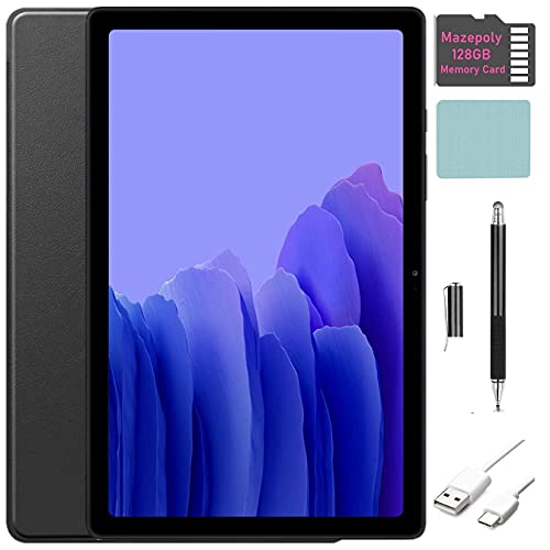 Samsung Galaxy Tab A7 10.4’’ (2000×1200) Display Wi-Fi Only Tablet, Snapdragon 662, 3GB RAM, Bluetooth, Dolby Atmos Audio, Android 10 OS w/Mazepoly 128GB Memory Card Accessories (64GB, Gray) (Renewed)
